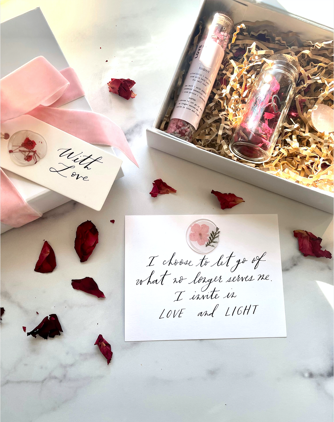 Love Is Essentials X Sunset Scribe Self Love Gift Set